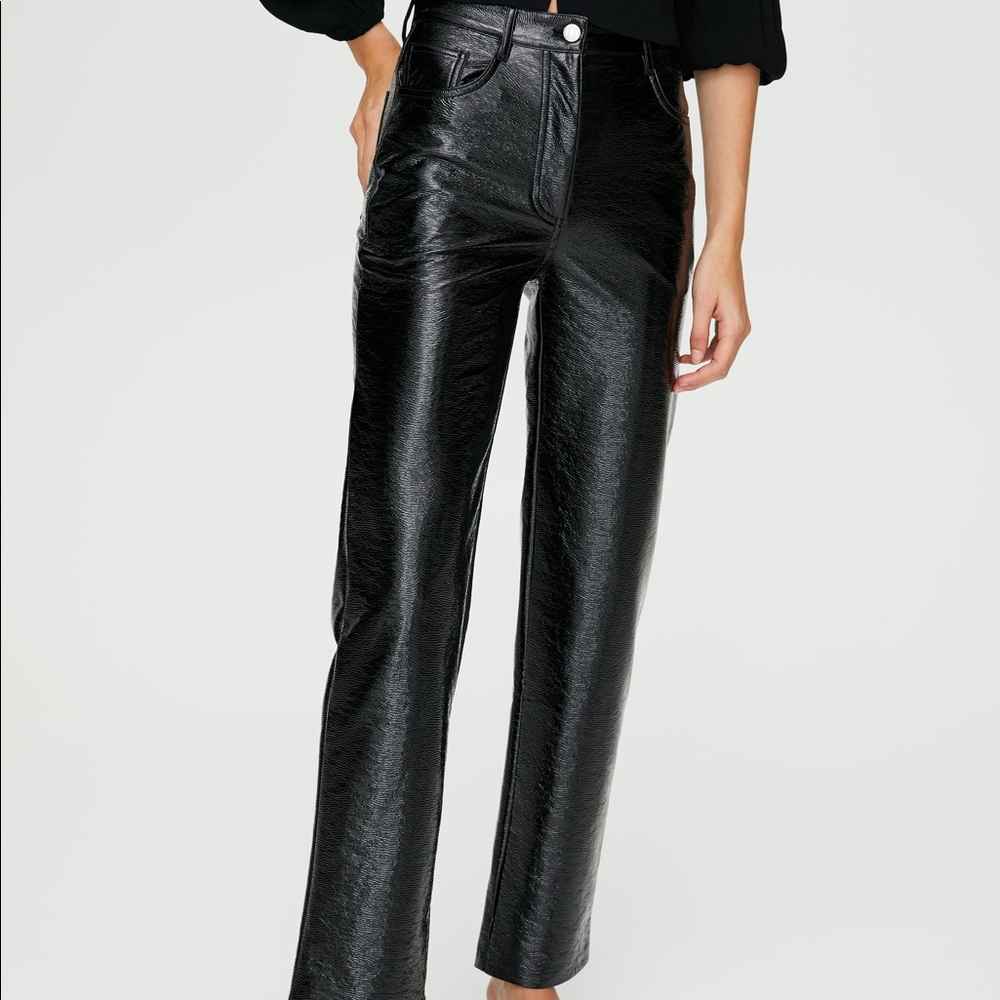 ARITZIA BABATON FAUX LEATHER PANTS